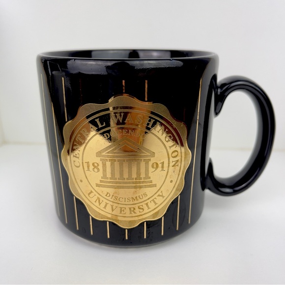 Golden "Central Washington University" Mug - Picture 1 of 5